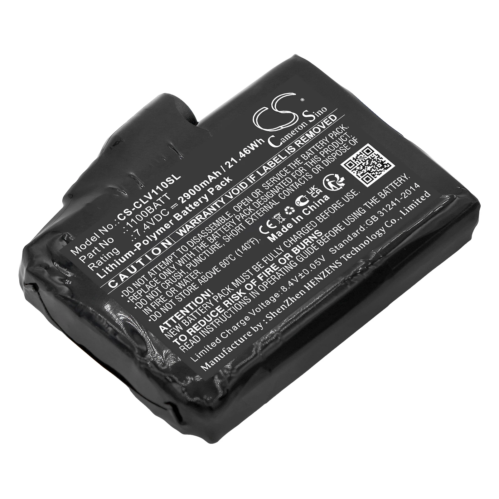 CS Replacement Battery For Clover heated glove 1100BATT 2900mAh / 21.46Wh Mobile, SmartPhone