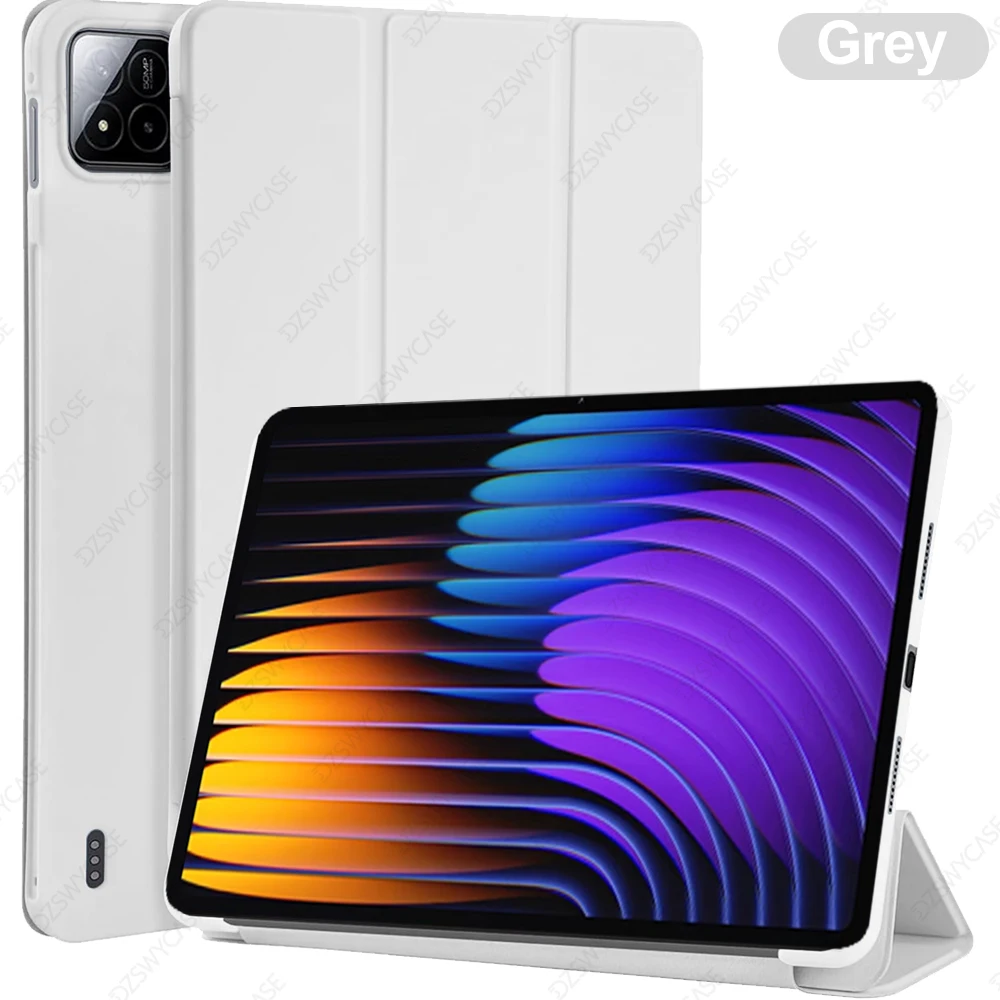 Case voor Xiaomi Pad 7/7 Pro (11,2-inch, 2024), voor Xiaomi Pad 8/8 Pro (11,2-inch, 2025) Terug Tri-Fold Stand Beschermende Tablet Cover - afbeelding 1
