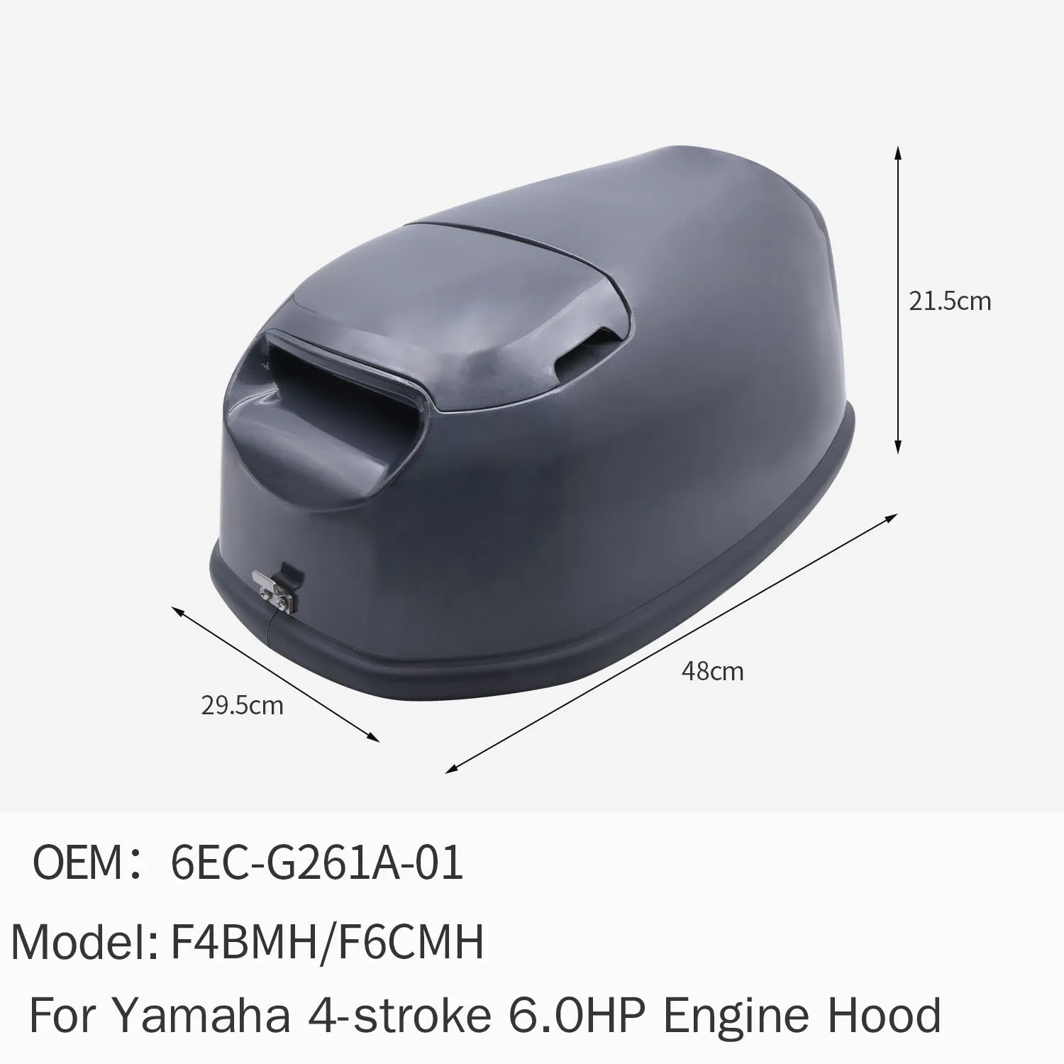 

Крышка корпуса подвесного двигателя (верхняя) для Yamaha 4-тактный 6 л.с. 6EC-G261A-01 F4BMH F6CMH