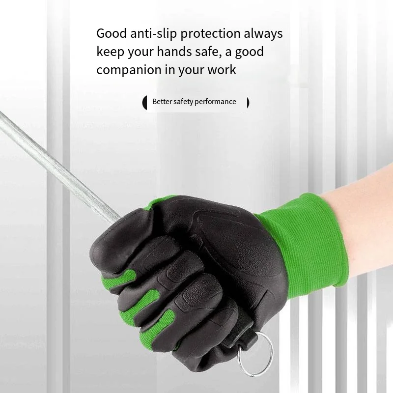 TPE Injection Protective Gloves Anti-skid Wear-resistant and Insulating Protective Gloves for Machinery Industry