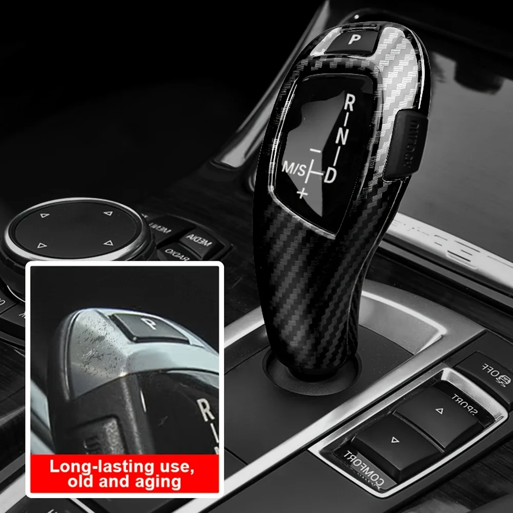 Car Carbon Fiber Gear Shift Panel Frame Gear Knob Cover Head Trim for BMW F30 F10 F15 F07 F20 F21 F22 F32 F34 F35 5GT