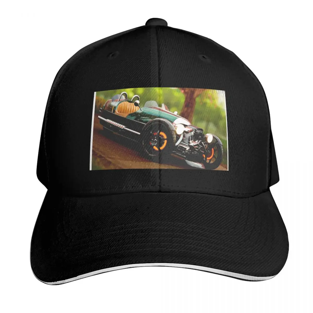 Morgan 3 Wheeler Cartoon Baseball Cap Vintage Retro Embroidered Lightweight Packable Gift for Him Her