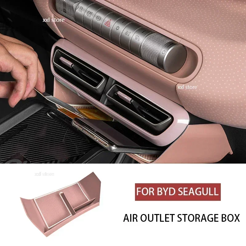 

Car Air Outlet Storage Box For BYD Seagull Car Central Control Air Conditioning Air Vent Storage Box Auto Interior Accessories