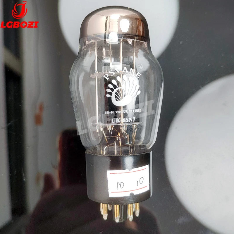 PSVANE UK-6SN7 Vacuum Tube Replacement 6N8P 6SN7GT 6SN7 CV181 Tube Upgrade 6H8 UK Black Seat Gold Foot Upgrade