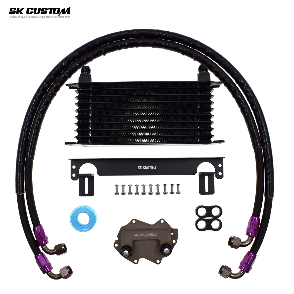 Para mini 1.5t 2.0t jcw b38 b48 kit refrigerador de óleo do motor f54 facelift/f55/f56/f57/f60 clubman countryman cooper s um/oem 11428649177