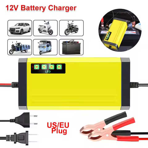 Wet Dry Lead Acid Battery LED Display 12V 2A 220V Power Puls Repair Charger Car Battery Charger Moto Truck Battery Charger