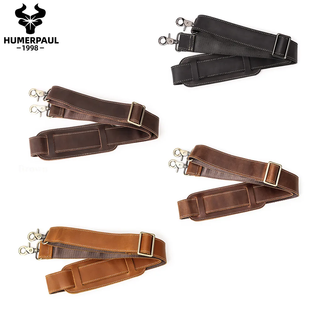 

Luxurious Retro Adjustable Shoulder Strap Genuine Cowhide for Single-Shoulder Crossbody Bags High-End Fashion Accessory