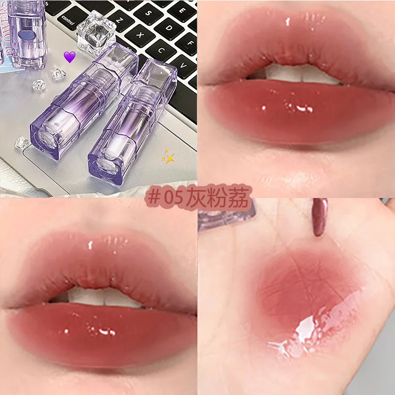 매직 카사 5 색 돌 립 글로스 보습 유리, 립 글레이즈 거울, 립 글레이즈 수화, 순수한 욕망 립 글로스 