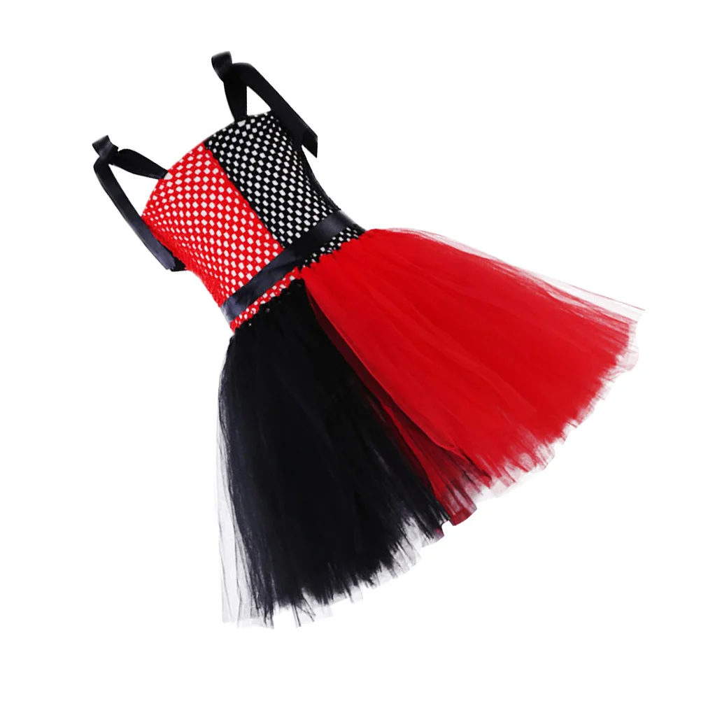 

Children Performance Dress Comfortable Material Girls Clown Gauze Skirt Christmas Party Photo Props Outfits Holiday Gift Toddler