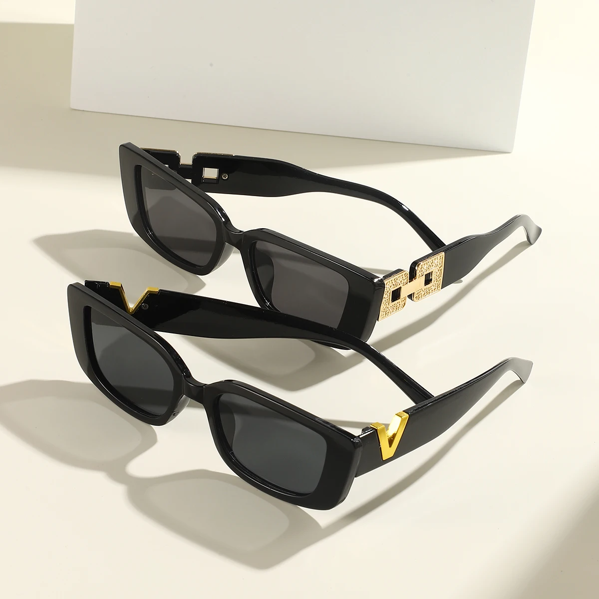 3pcs European and American retro fashion Y2K sunglasses for summer sun shading, sun protection, UV protection, lightweight sungl