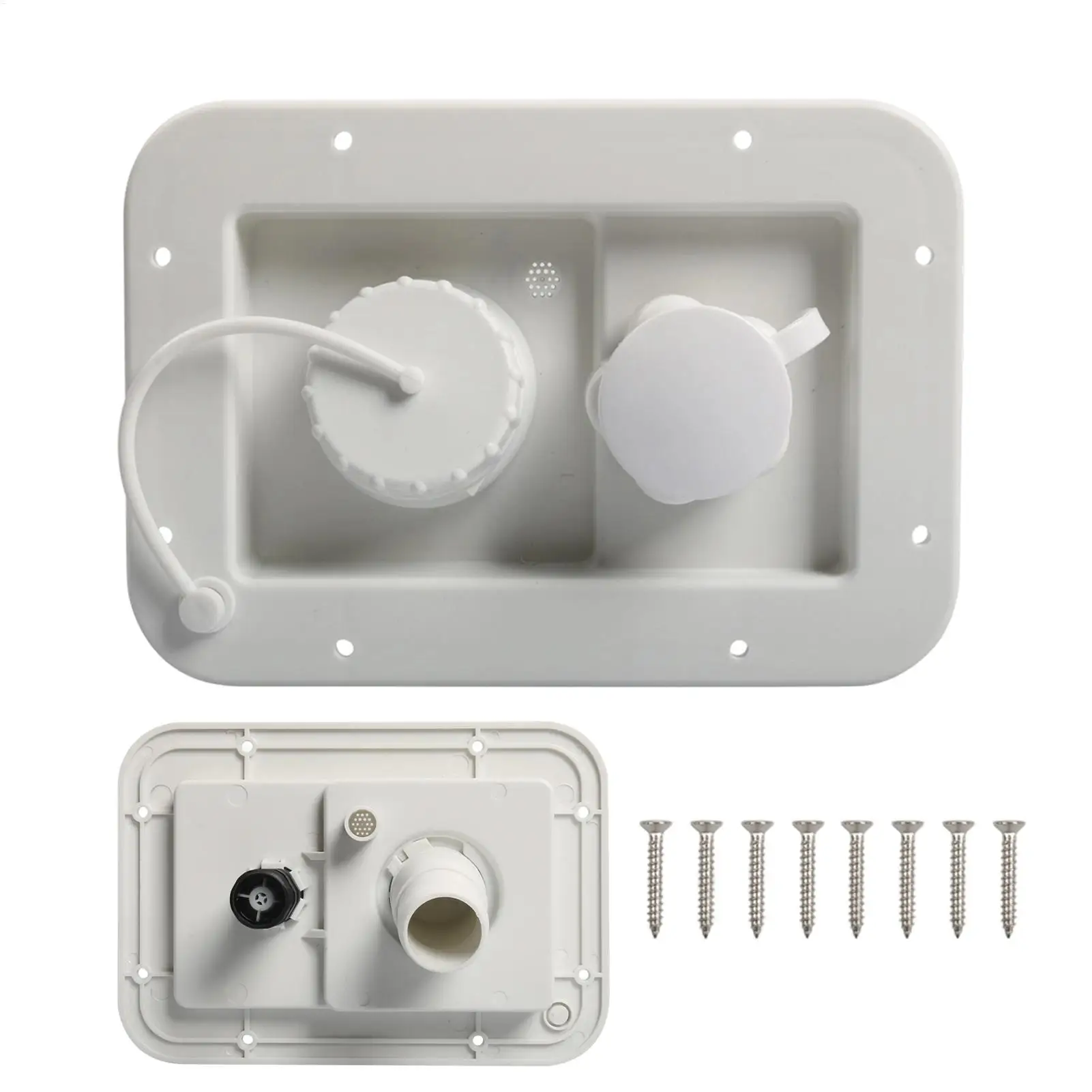 

RV Water Connection Inlet 2-Port Portable Vehicle Accessories City Water Connection For RV For Road Trip Travel Camping Home