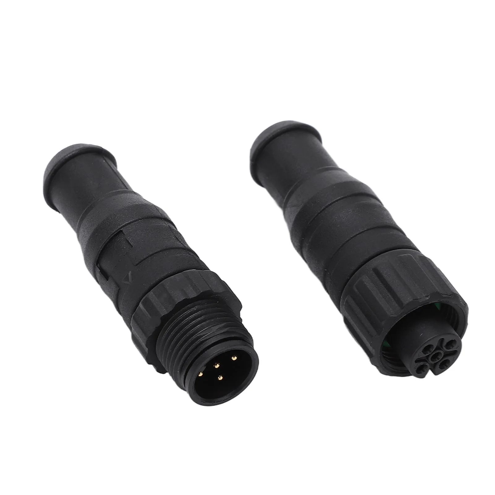 2PCS Marine for NMEA 2000 Terminators M12 Male Female 5 Pin IP67 Waterproof for Lowrance Networks