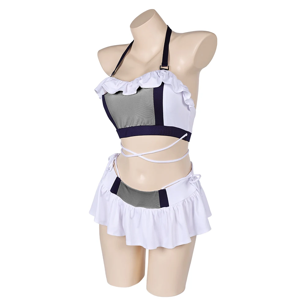 Tifa Cosplay Badpak Bikini Kostuum Game Final Cos Fantasie Vrouwen Badmode Top Rok Outfits Halloween Carnaval Party Role Suit