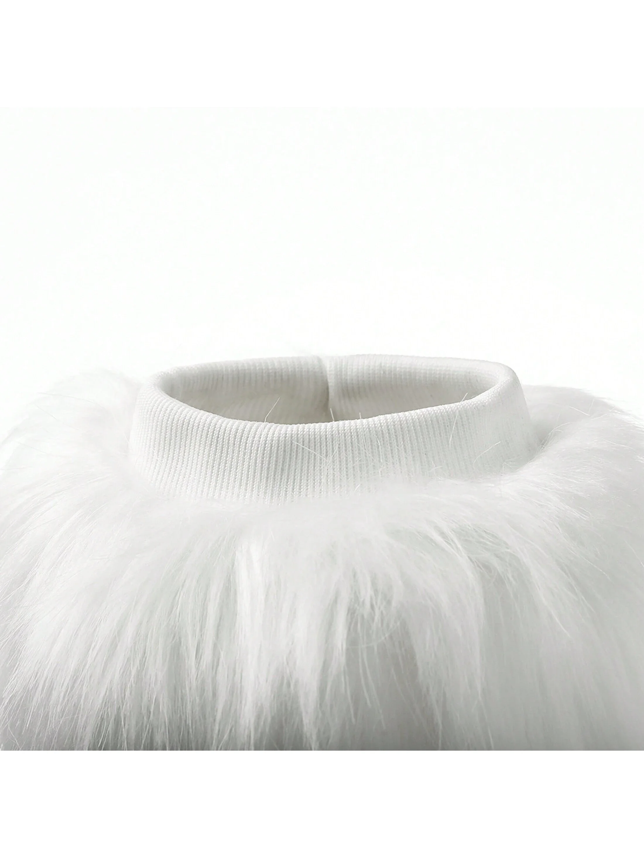 1 paio di scaldamuscoli finti bianchi da 20/40 cm per l'inverno, adatti per l'uso quotidiano o costumi di attività festival per feste, decorazioni per le gambe