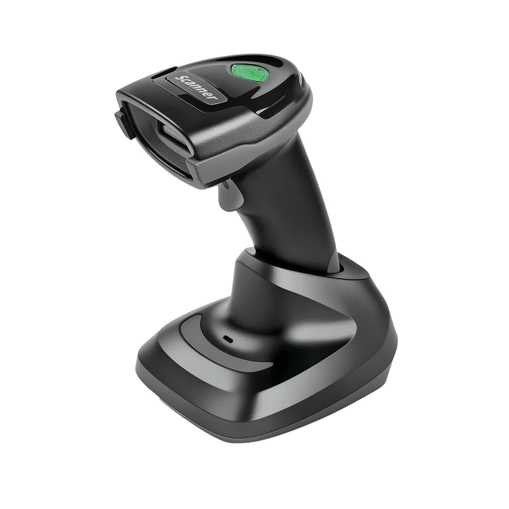 BWHS-27 Wireless for Bluetooth 2D QR Code Barcode Scanner Auto/Manual Scan Modes USB & COM Interface Charging Dock in Stock