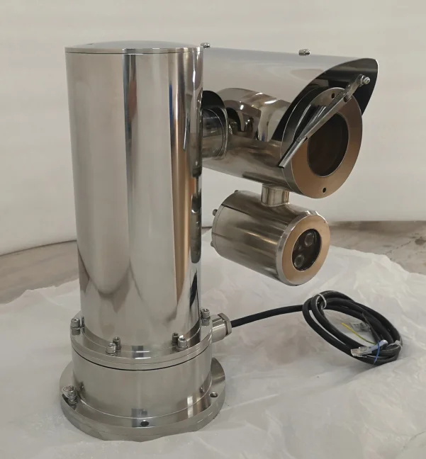 2025 La più recente telecamera PTZ anticorrosione IP 2MP 25x in acciaio inossidabile IR 100m AC240V Rotazione di 360 gradi Visione notturna Uso marino