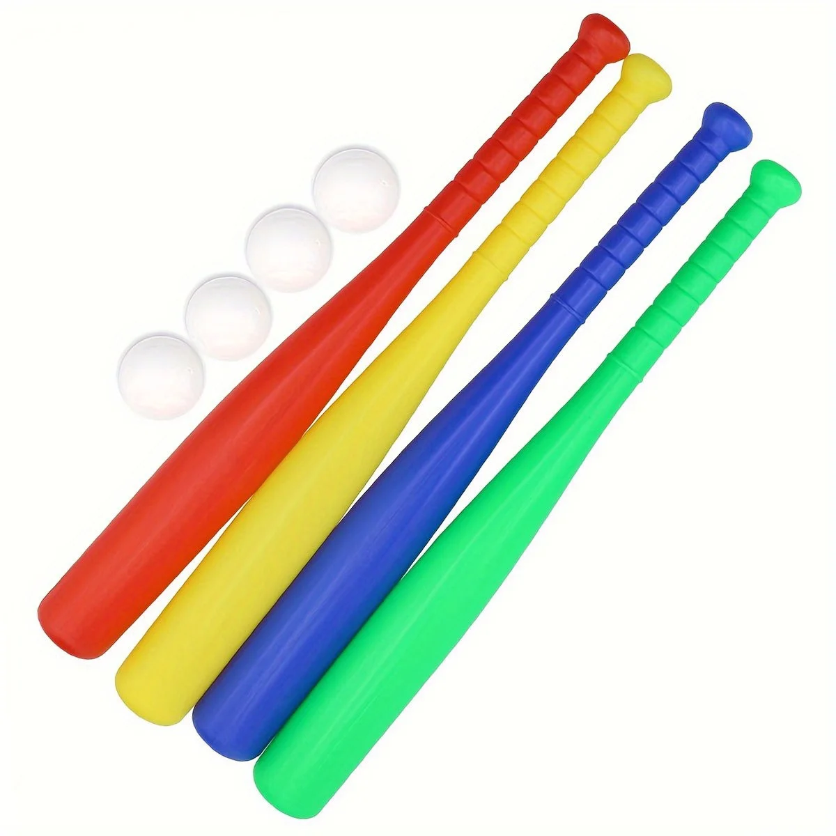 2pcs/Set Plastic Baseball Bat With Ball 17.7inches Baseball Bat For Beginner Baseball Player Outdoor Sports Game ZSY