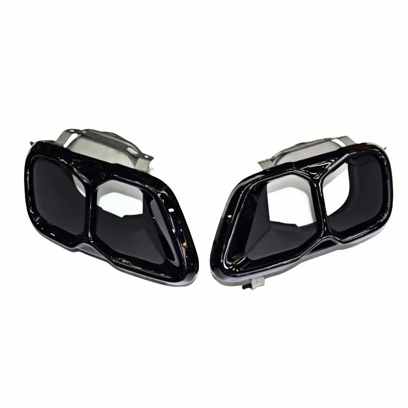 

2019-2023 For BMW X5 G05 X6 G06 X7 G07 M Sport Exhaust Retrofit Titanium Black M60i Square Muffler Tip Nozzle