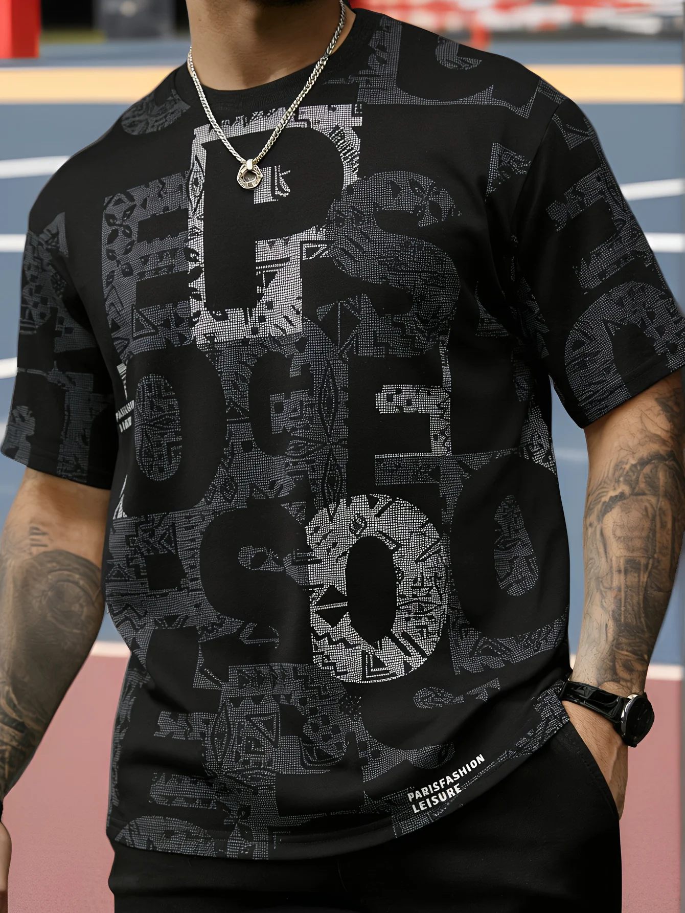 Men's Loose-fitting Breathable 3DPrinted T-shirt - Summer Youth Trendy Street Style Crew Neck Casual Versatile Short-sleeved Top