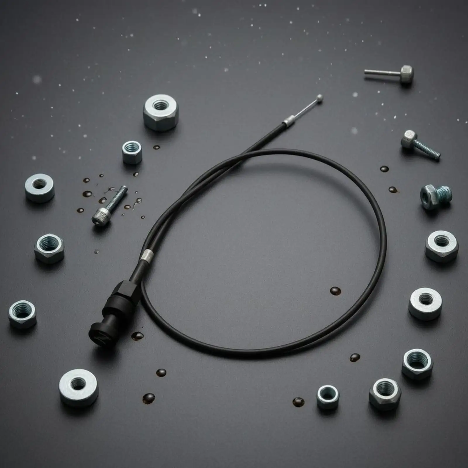 Universal Atv Throttle Cable Replacement Choke Cable with Round Pull Knob for Outdoor Powersports Vehicles