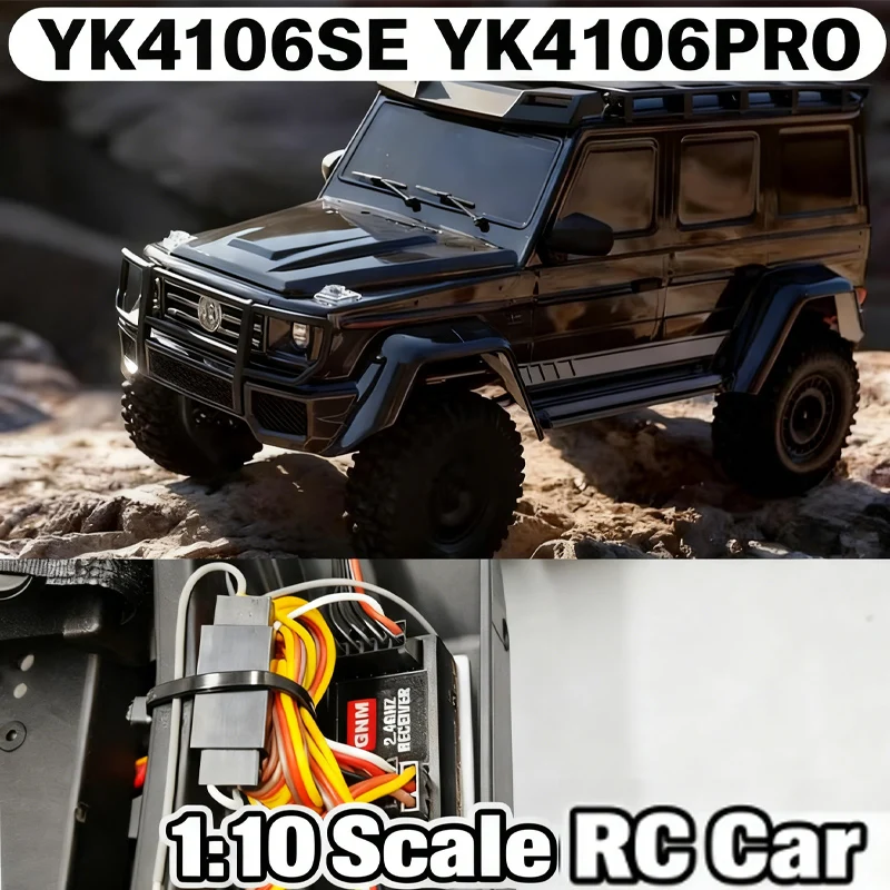 

Радиоуправляемый внедорожный альпинистский автомобиль в масштабе 1/10 YK4106SE YK4106PRO V2 — передний и задний ручной замок дифференциала + 2 скорости