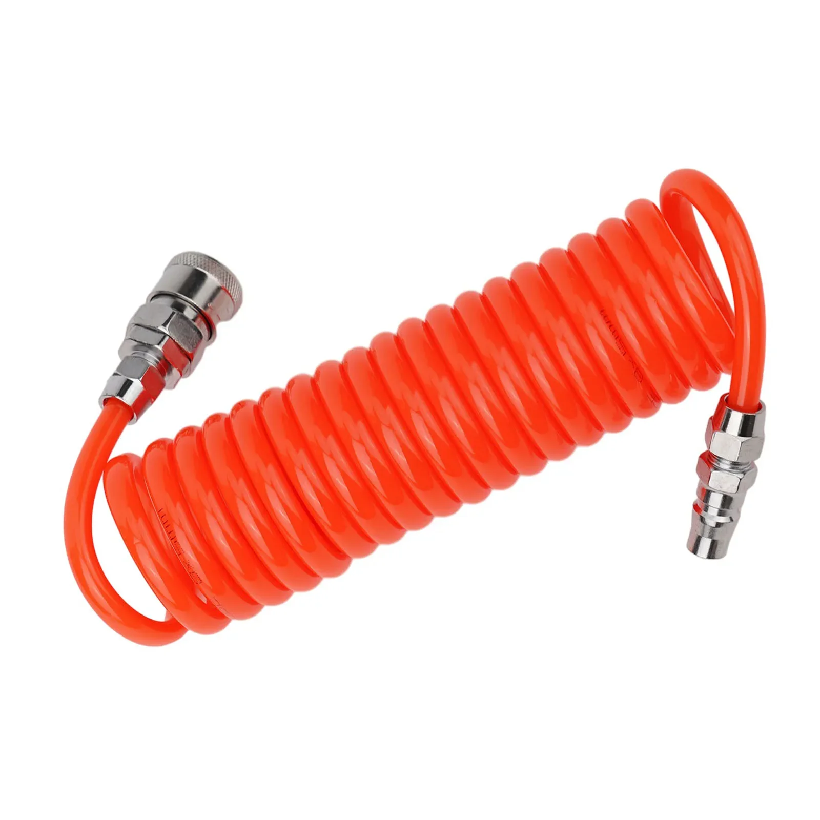 PU Spiral Air Hose 8x5mm 3M Retractable Spring Tube with SP20 PP20 Fittings for Air Compressor Power Tools