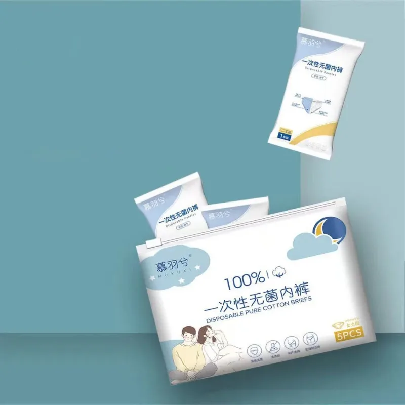 Disposable Sterile Underwear for Women Waiting for Childbirth After Confinement, Large Size Free Wash Travel Necessities