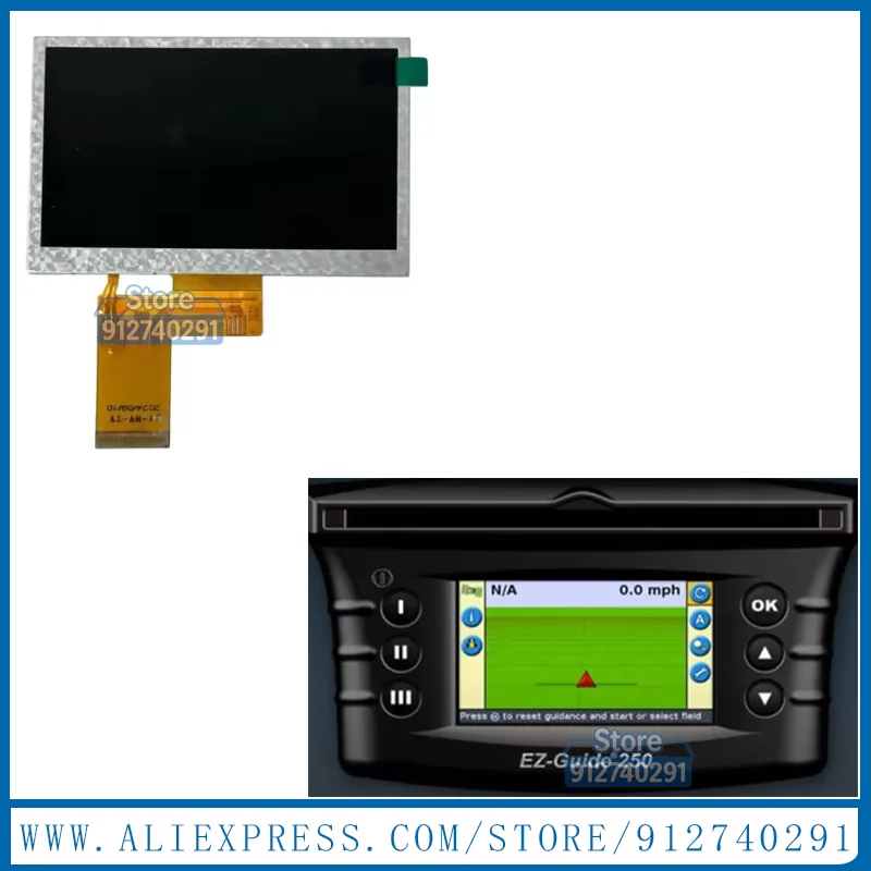 LCD Display Screen For Trim ble EZ Guide 250 GPS Monitor 4.3 inch For Case IH New Holland Trim-ble EZ Guide 250 LCD EZ-Guide 250