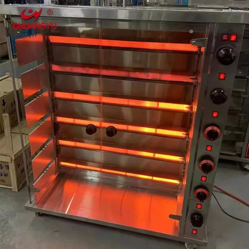 Commercial Electric Gas Chicken Rotisseries Chicken Roaster Grill Rotisserie Machine Chicken Oven