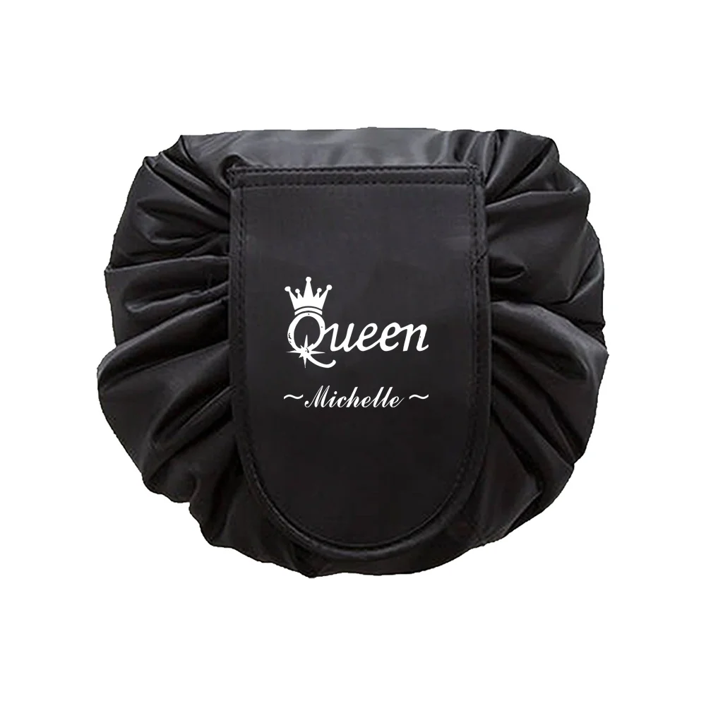 Personalized Customization Name Women's Drawstring Makeup Handbag Travel Makeup Storage Bag Handbag Drawstring Storage Bag