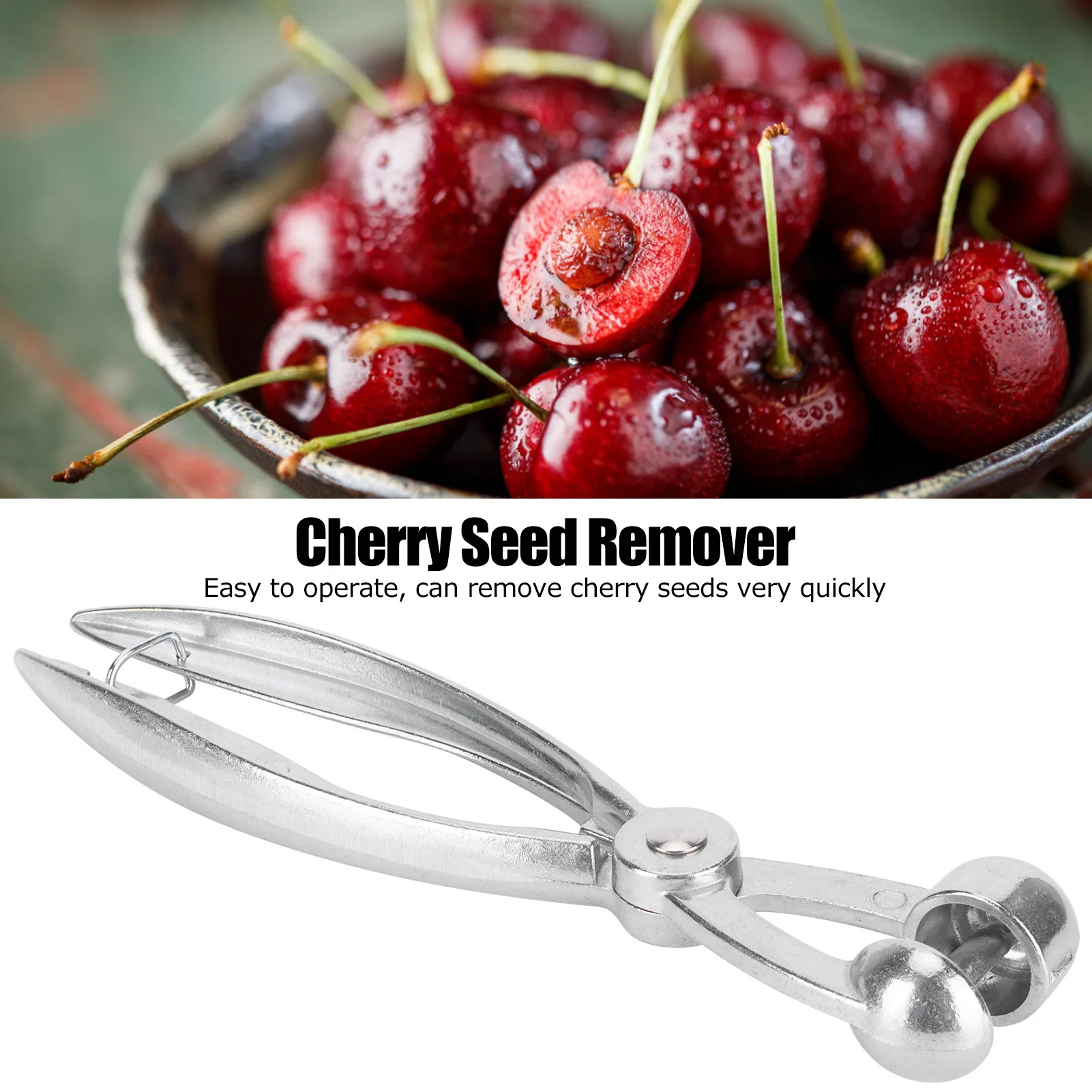 Cherry Pitter Kitchen Gadget Seed Pitter Tool Cherry Seed Remover Pitter Aluminum Alloy Olive  Remover Tool Kitchen Utensils