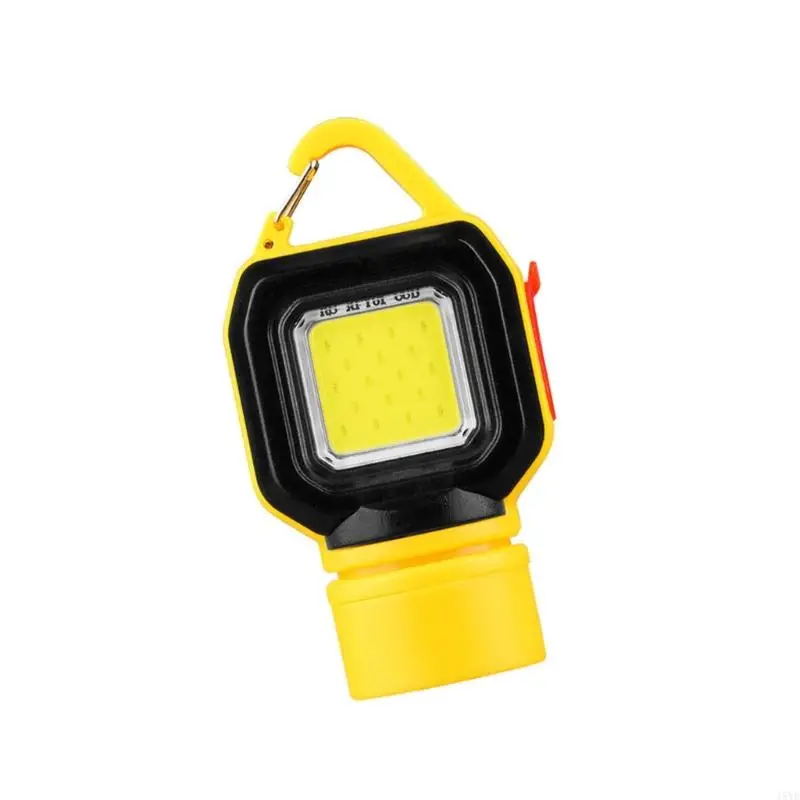 Practical Flashlights with Keychain Small Flashlight Portable Flashlight Plastic Texture for Hiking and Emergencies