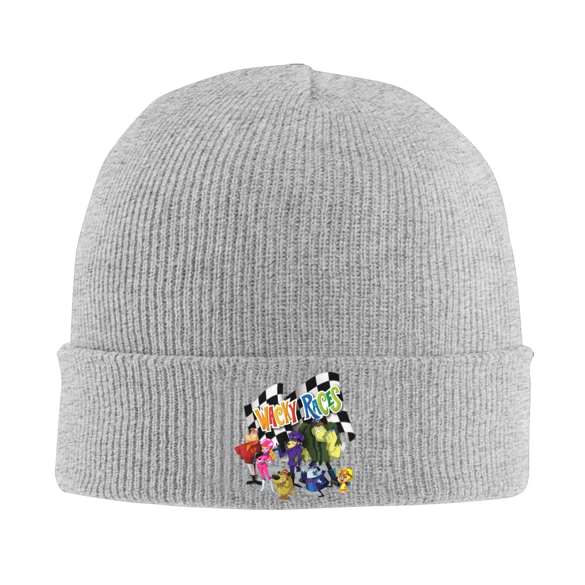 Wacky Races The Whole Crew of Racers Hat Autumn Winter Skullies Beanies Ski  Caps Female Male Acrylic Skullcap