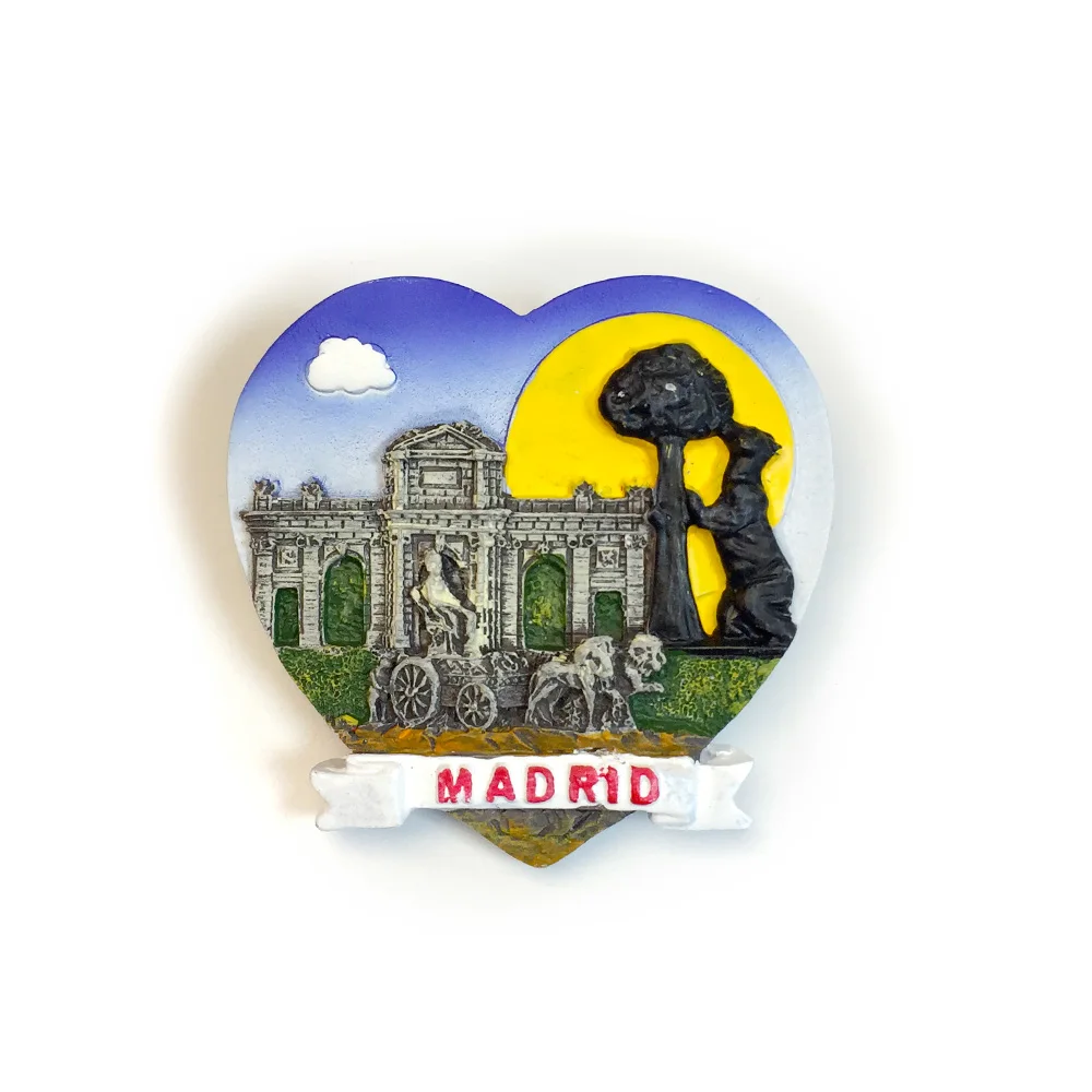 

3D Resin Magnet for Refrigerator - Madrid Landmarks, Spain - Cultural and Historical Value - Strong Magnet for Home Decor