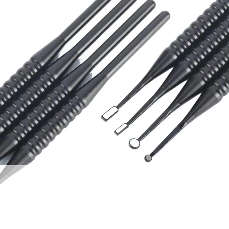 عاكس مرآة الفم الصغير للأسنان مع مقبض قابل للفصل منظار الأذن القابل للتعقيم أدوات فحص متعددة الوظائف #4