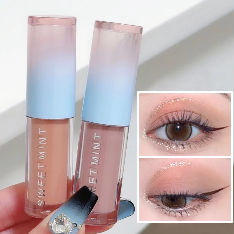 Waterproof Shining Liquid Eyeshadow Brightening sdraiato Silkworm Make Up Pearlescent paillettes Glitter Matte Nude Eyes Makeup Pigment