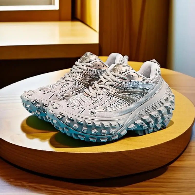 

Men's Autumn/Winter Trendy Brand Board Shoes Leather Surface Sports and Leisure Versatile Height Increasing White Shoes Couple