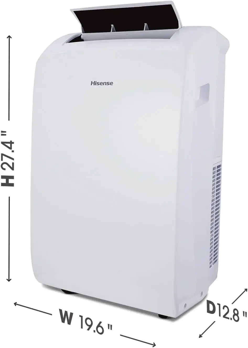 AHP0822CW1W 8,000 Smart Portable Air Conditioner with Wi-fi Controls, Dehumidifier and Remote, AC for Apartment, Bedroom, Medium