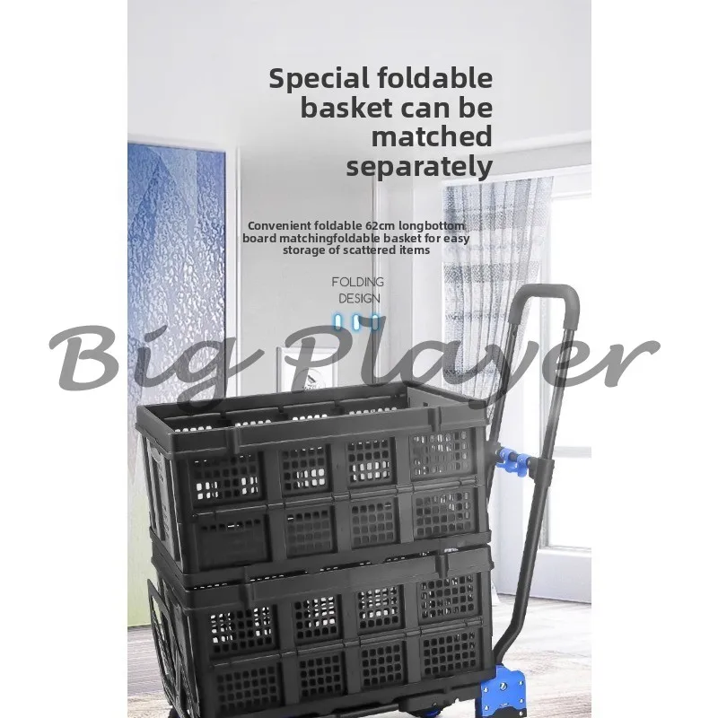 Troli Keranjang Belanja Truk Tarik Portabel