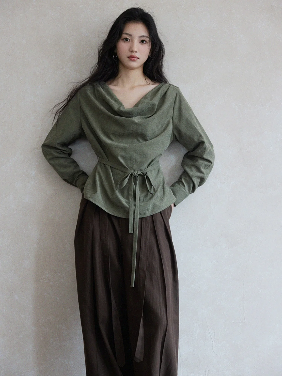 

Long Sleeve Shirts Womens Chiffon Button Down Blouses Lantern Sleeves Subcultural Emo Punk Rock Aesthetic Y2K Autumn Casual