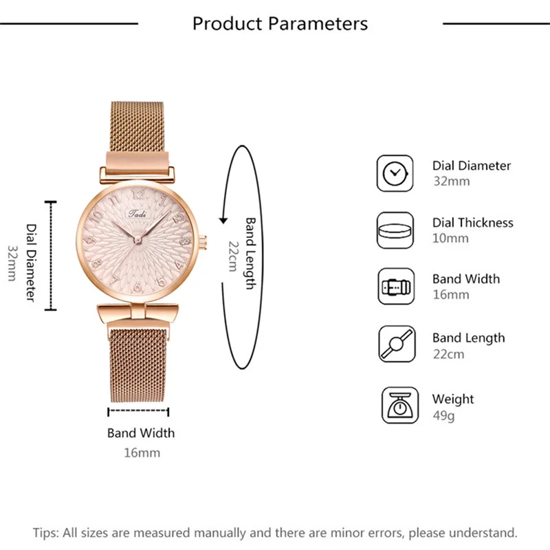 Fashion Women Bracelet Quartz Watches For Women Magnetic Watch Ladies Sports Dress Rose Gold Wrist Watch Clock relogio feminino