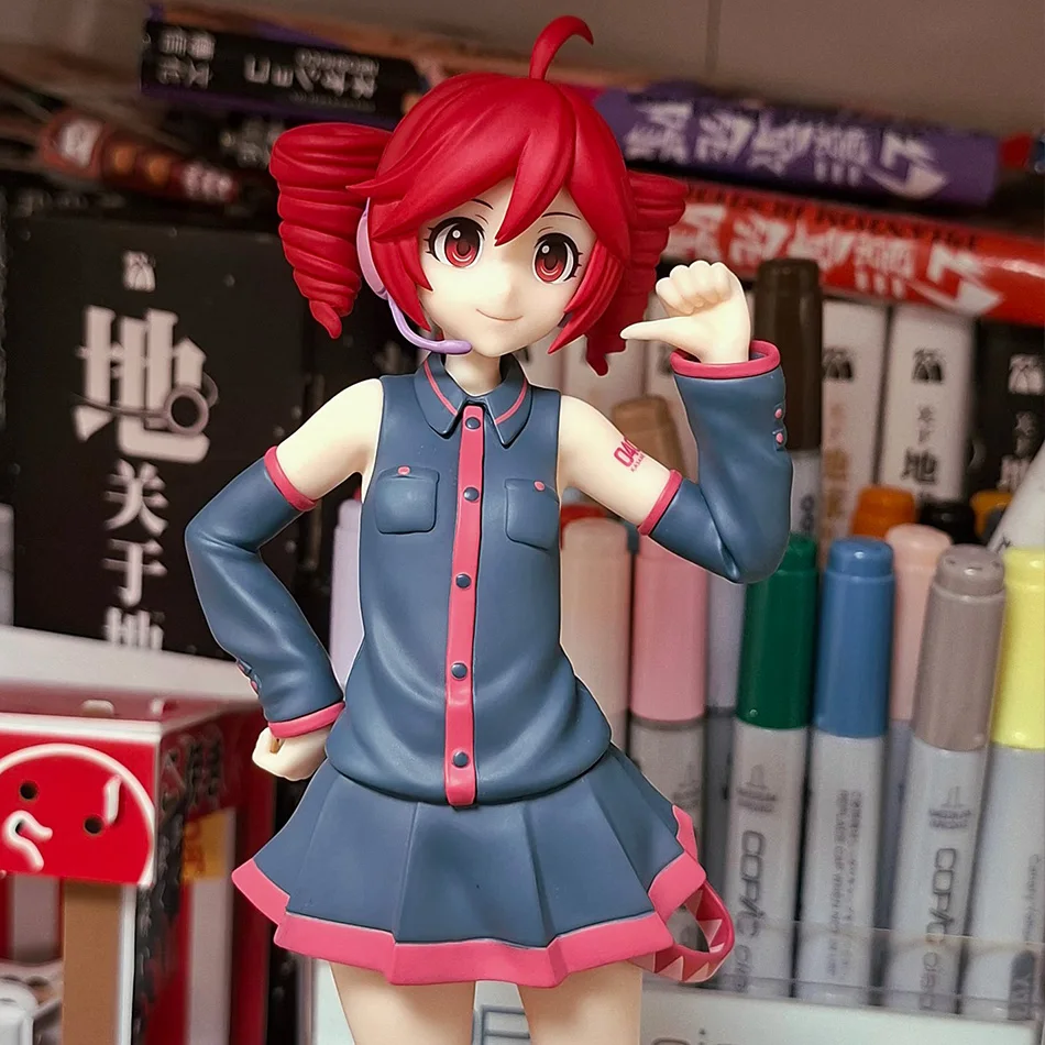 Set de Figuras de Anime Kasane Teto con Dos Colas – 2 Muñecas Coleccionables de PVC con Dos Poses, Lindas Estatuas de Personajes para Decoración de Escritorio