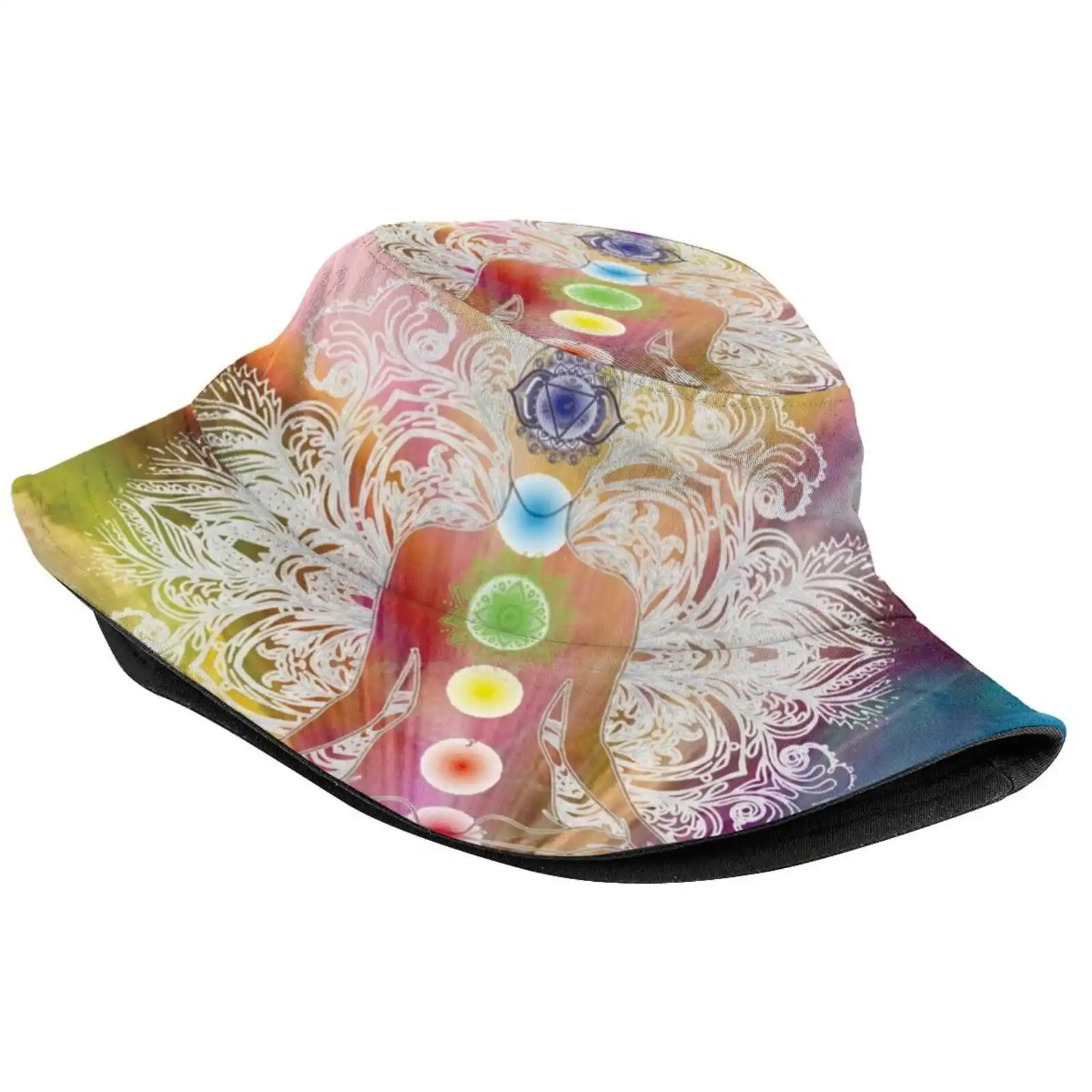 Chakra Balance Sun Cap Fisherman Hat Bucket Hats Spiritual Awakening Chakras Chakra Opening Balance Meditation Yoga Reiki