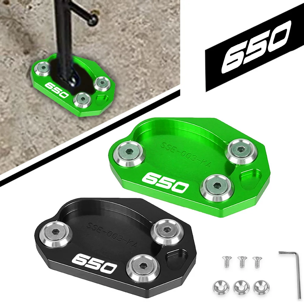 

For Kawasaki NINJA650 Motorcycle Kickstand Foot Pad Side Stand Enlarger Sled Sidestand Ninja 650 2016 2017 2018 2019 2020-2023