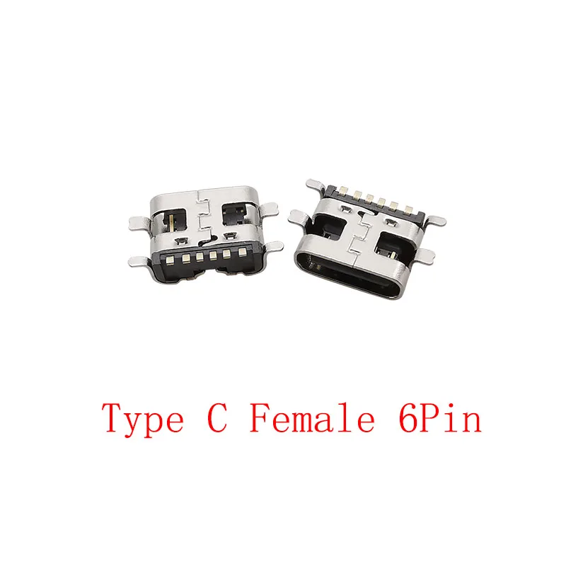 10Pcs USB Typ C Weibliche Jack Lade Port Stecker 2/6/16 Pin Stecker SMD PCB Löten DIY Reparatur USB Typ C Buchse Adapter – Detail 4