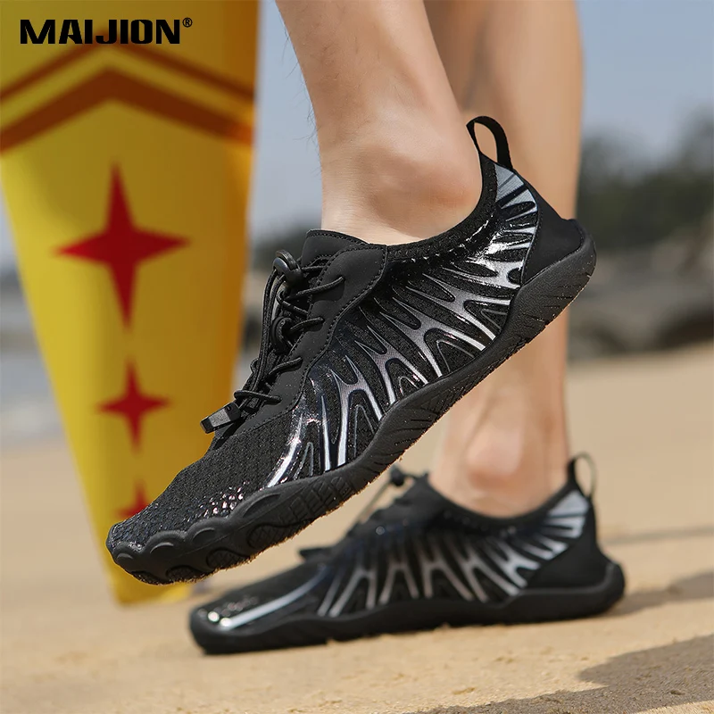 Women Quick Drying Beach Aqua Shoes Men's Breathable Light Water Sports Shoes Wading Sneakers for Surfing Fishing Beach Walking