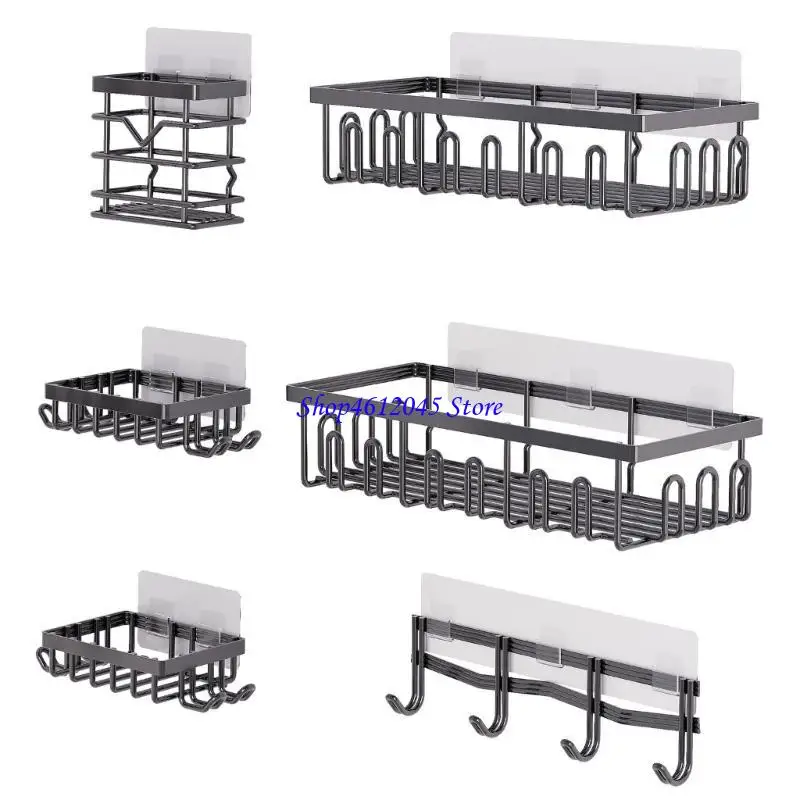 

L69A No Drilling Shower Basket Waterproof Bathroom Shelf Convenient Shampoo Holder