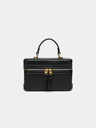 2024 summer new fashion all-in-one black single shoulder popular portable hard fashion small square bag