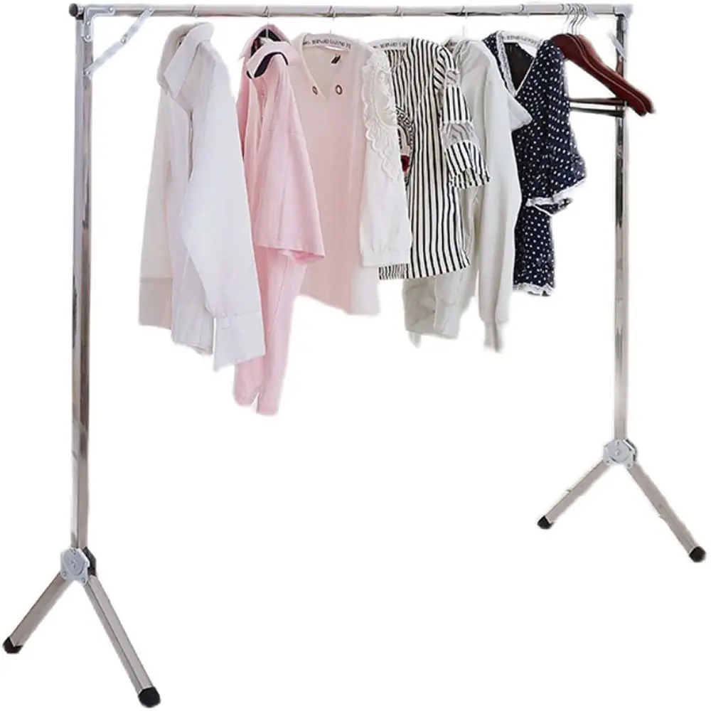 

Sturdy Adjustable Outdoor/Indoor Clothes Drying Rack, 240cm, with Windproof Hooks