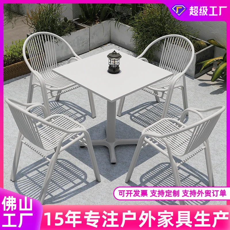 

Customizable outdoor patio waterproof balcony tables and chairs